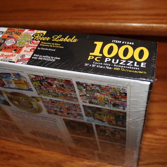 3/$55❤️new BEER LABELS CHEERS! White Mountain Puzzle Company Étiquettes De Bière - Picture 7 of 11